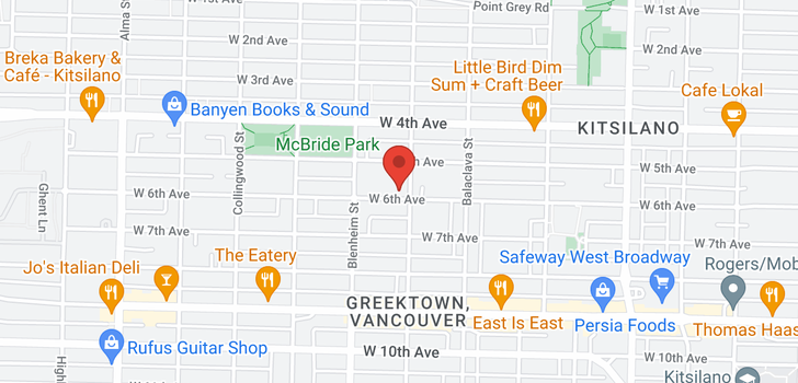 map of 3213 W 6TH AVENUE